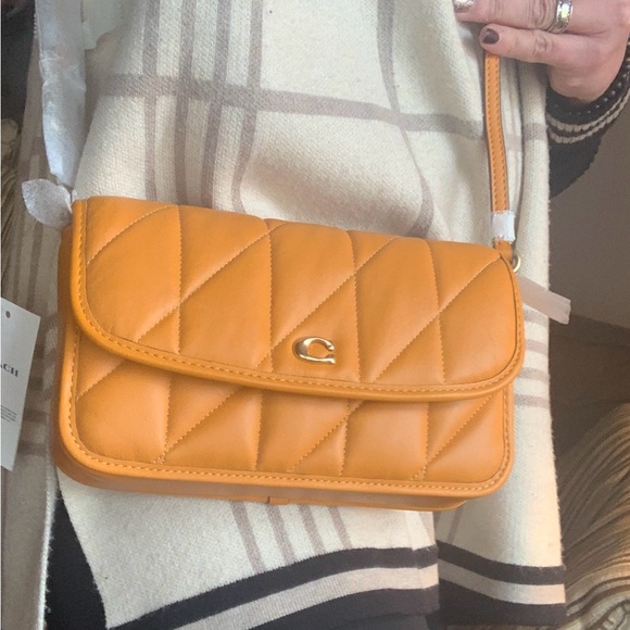 SOLD⛔️Authentic COACH 1941 Nappa leather quilted magnetic flap crossbody - Picture 3 of 15